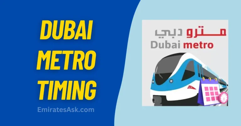 Dubai Metro Timing