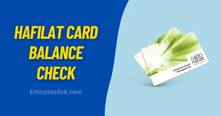 Check Hafilat Card Balance