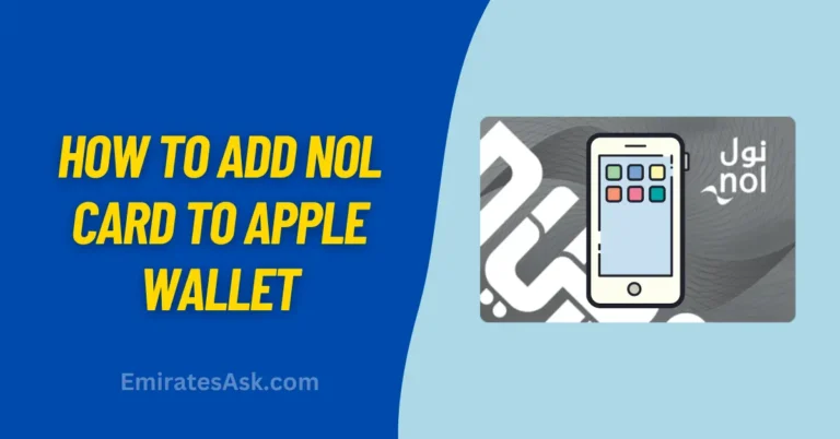 How to Add Nol Card to Apple Wallet