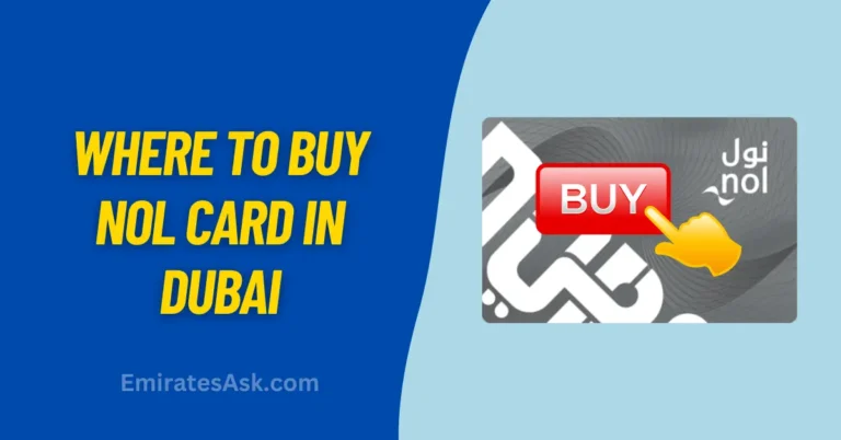 Where to Buy Nol Card in Dubai